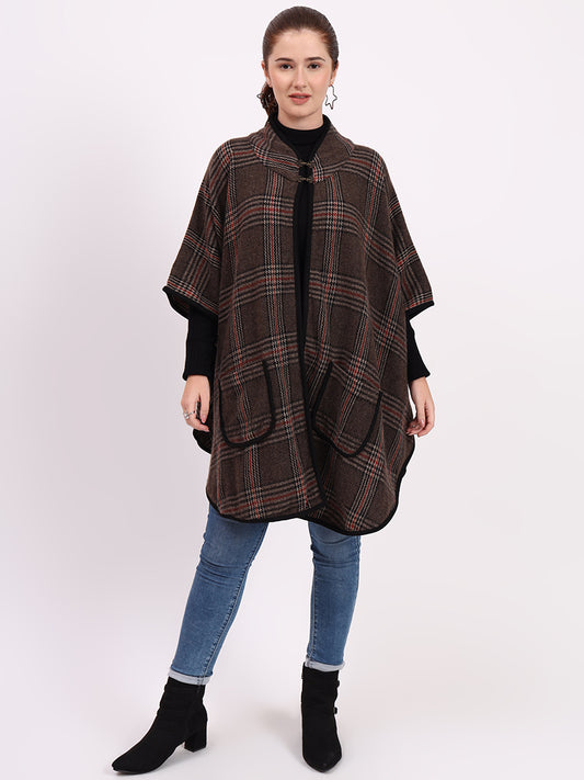 Highland Mocha Tartan Cape
