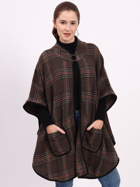 Highland Mocha Tartan Cape