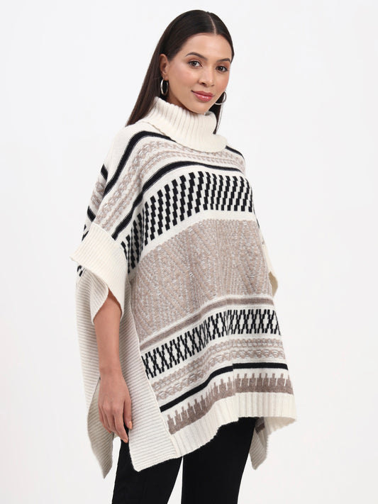 Winter Mosaic Poncho