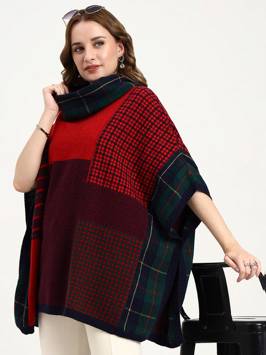 Garnet Mosaic Poncho