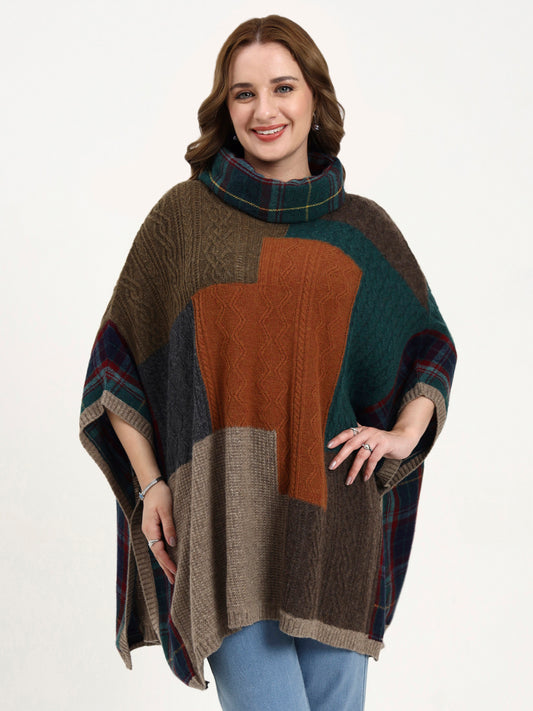 Ember Mosaic Poncho