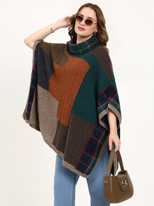 Ember Mosaic Poncho