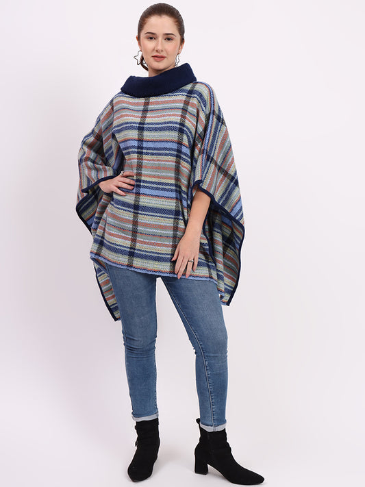 Strathmore Indigo Stripe Poncho