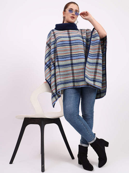 Strathmore Indigo Stripe Poncho