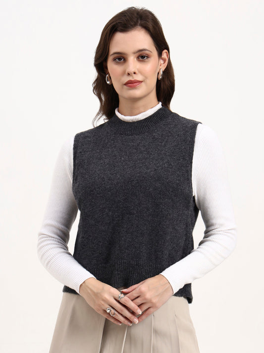 Winter Mist Sleeveless Cardigan