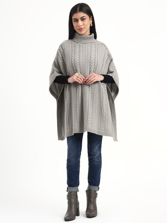 Ashridge Cable Knit Poncho