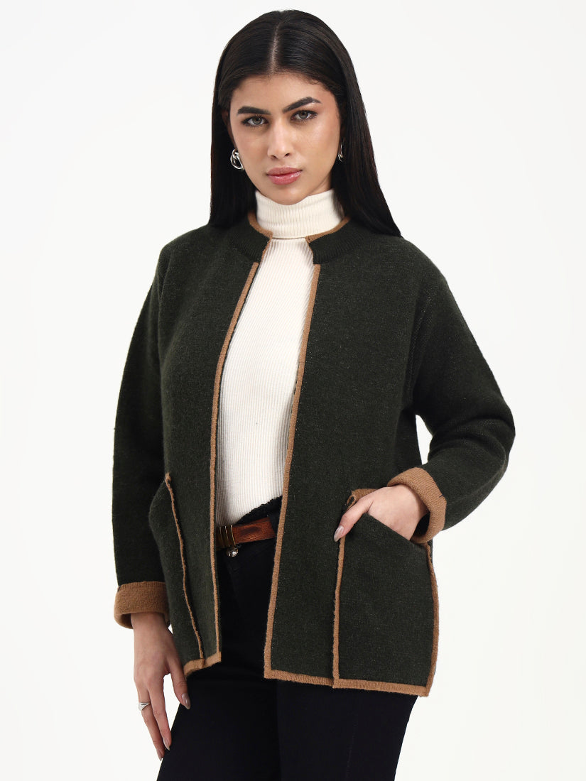Woodland Tan Edge Cardigan