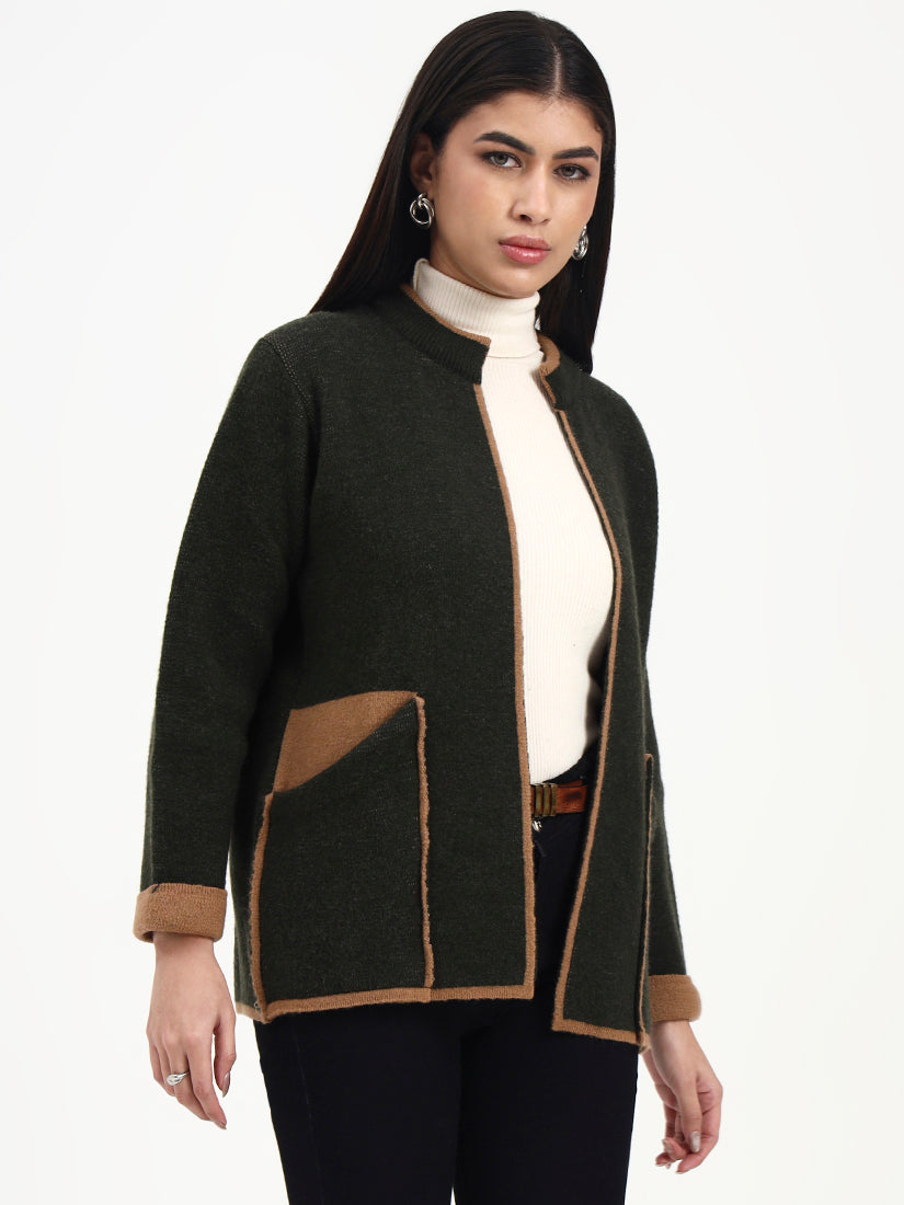 Woodland Tan Edge Cardigan