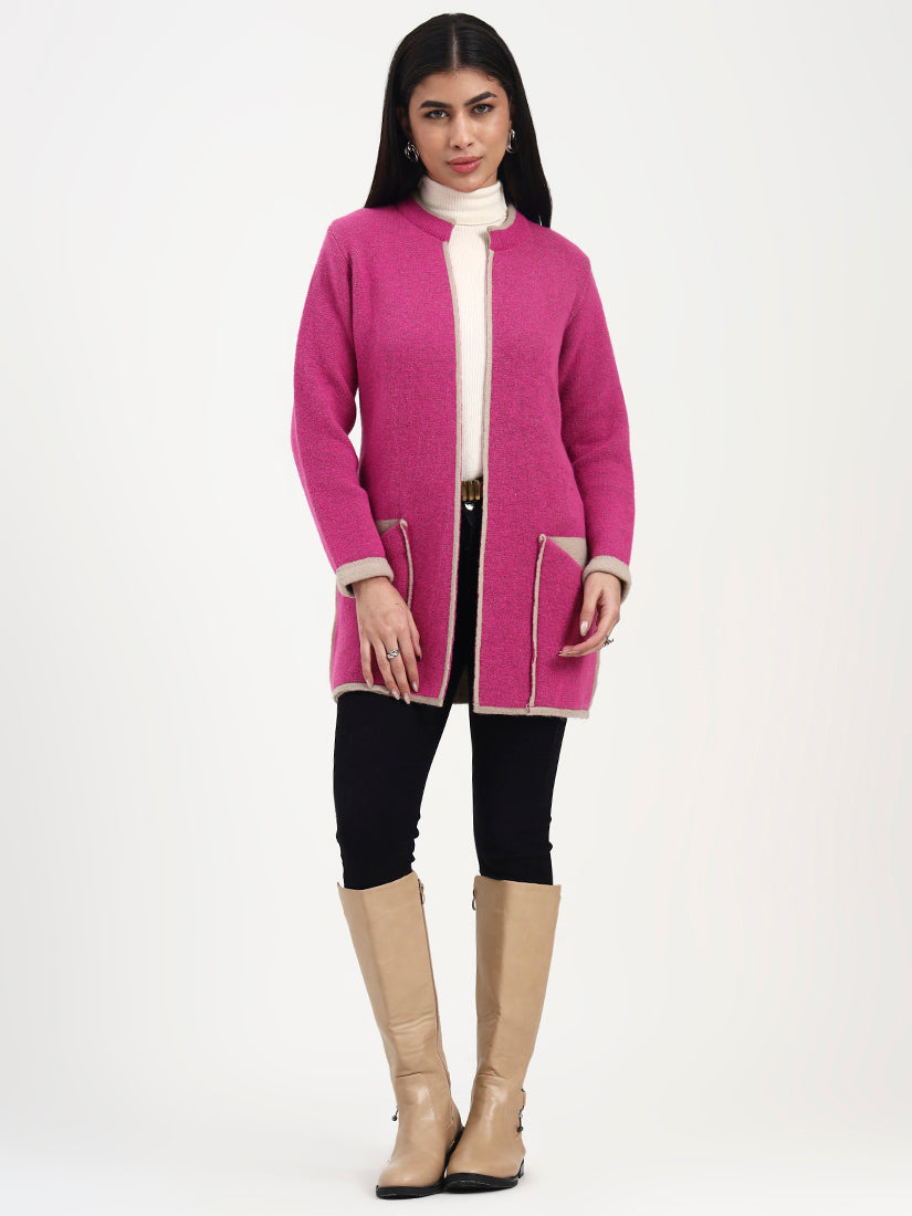 Orchid Tan Edge Cardigan