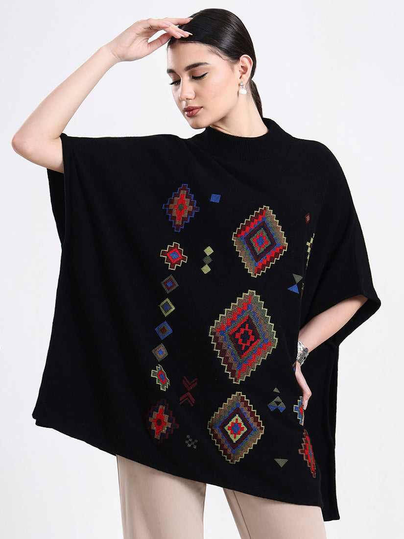 Obsidian Mosaic Poncho