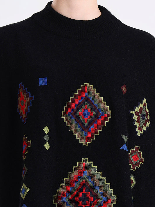 Obsidian Mosaic Poncho