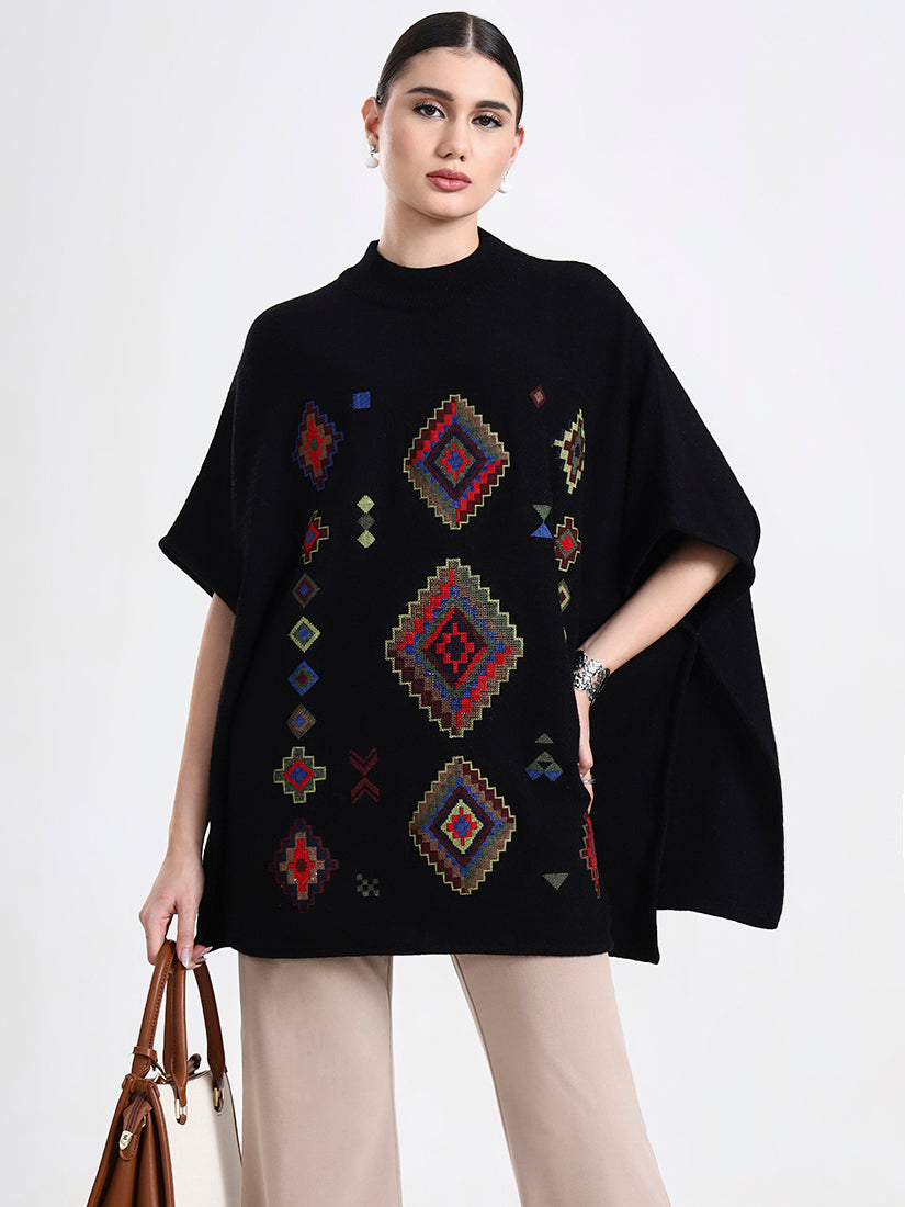 Obsidian Mosaic Poncho