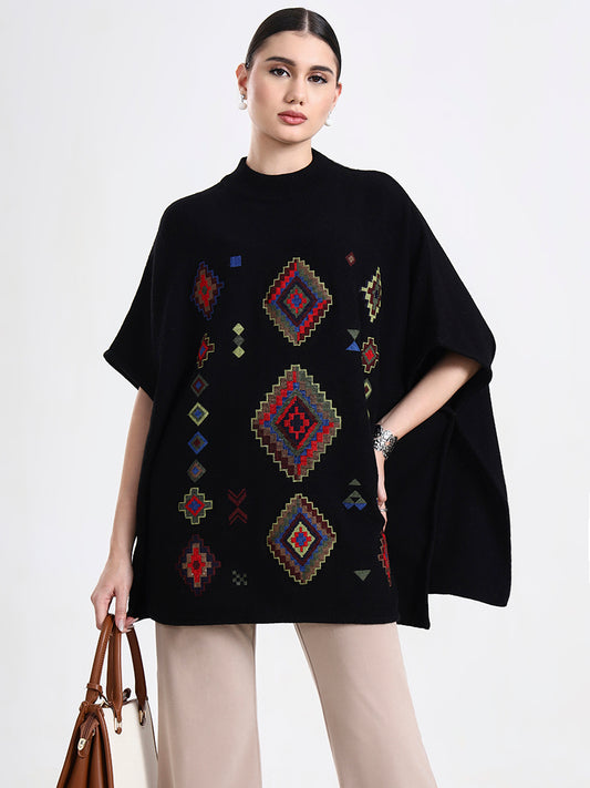 Obsidian Mosaic Poncho