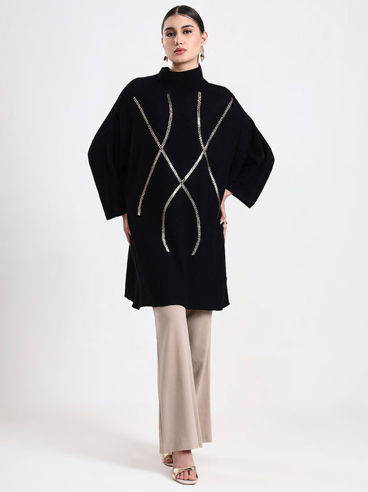 Noir Poncho
