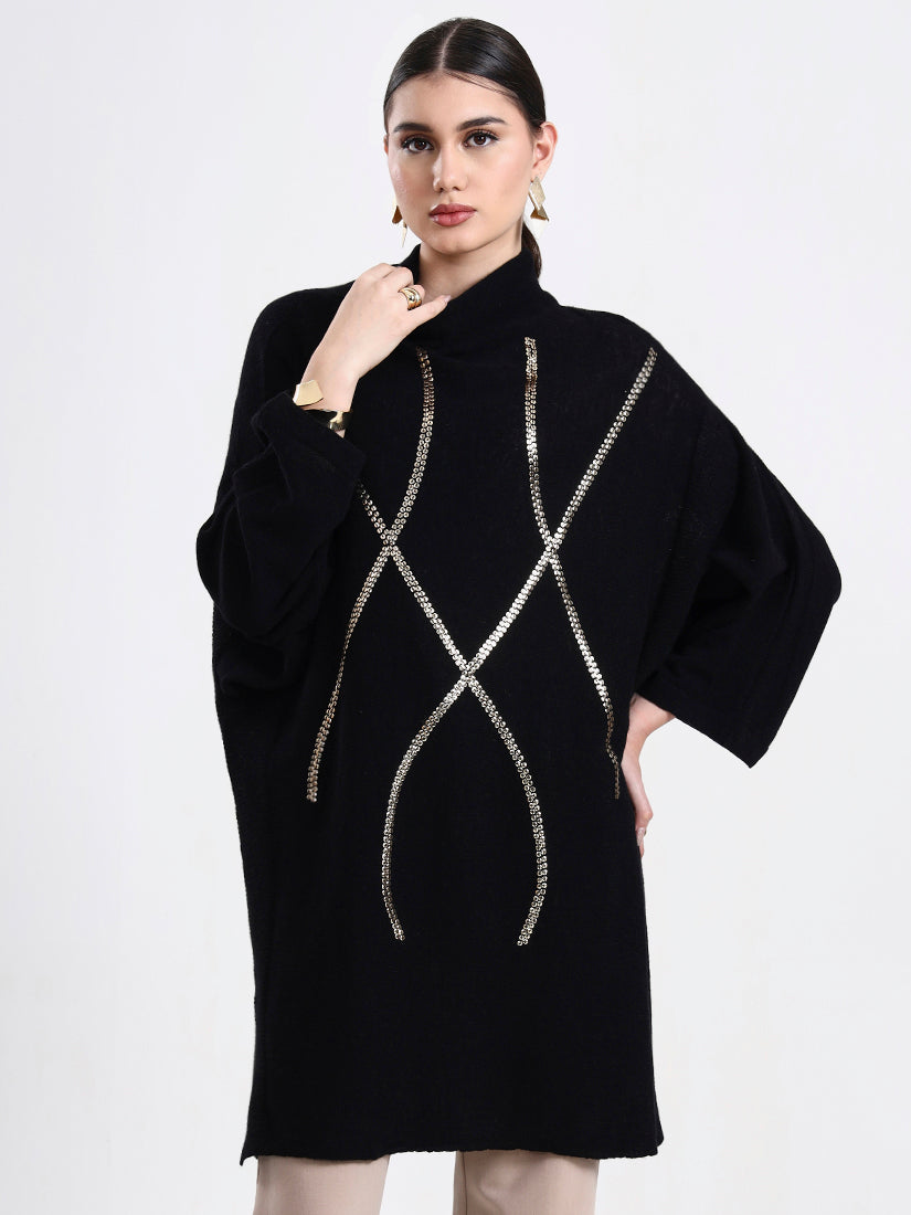 Noir Poncho