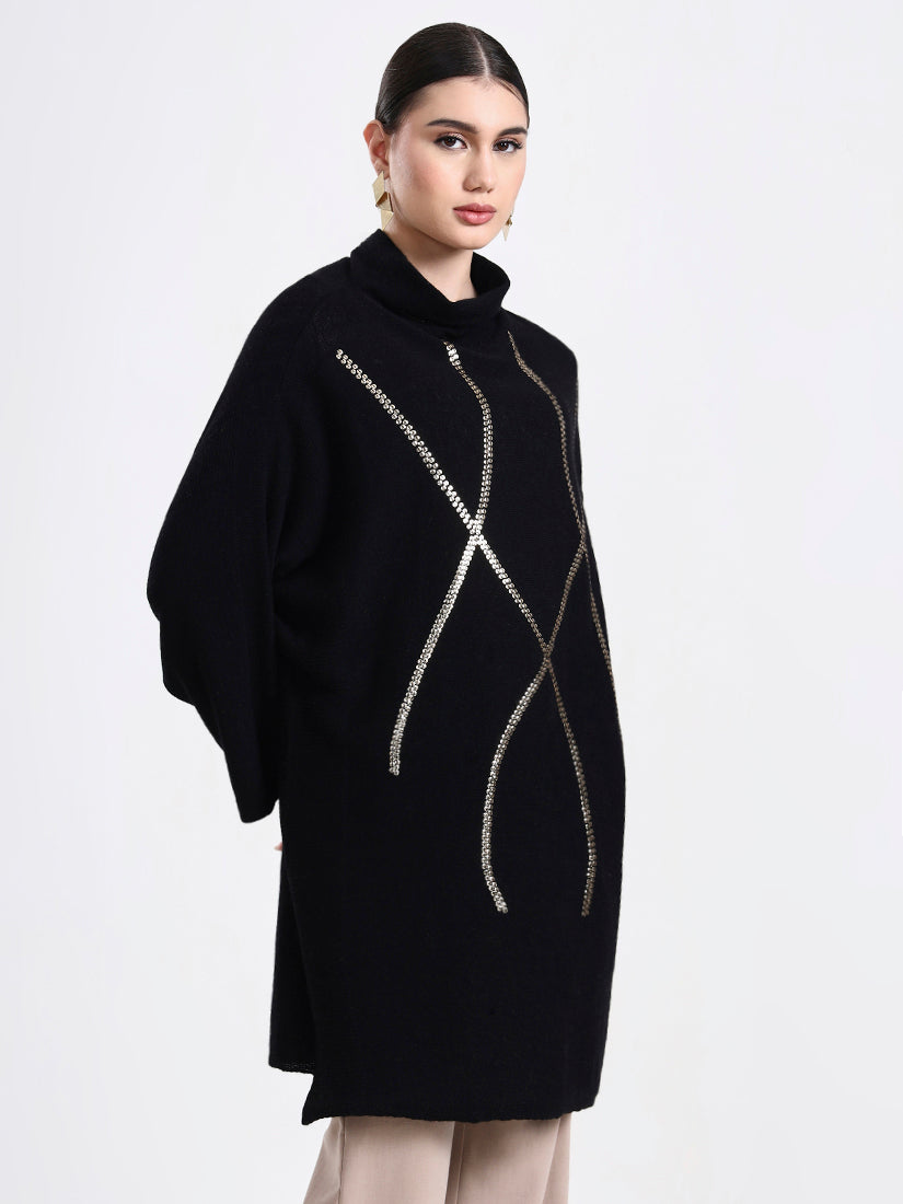 Noir Poncho