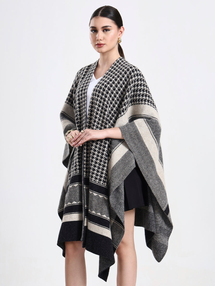 Midnight Mosaic Lambswool Cape