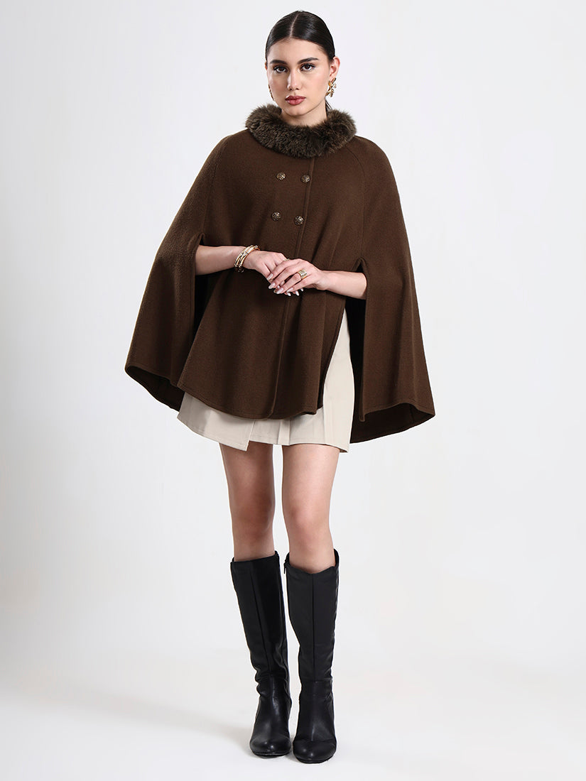 Forest Olive Poncho