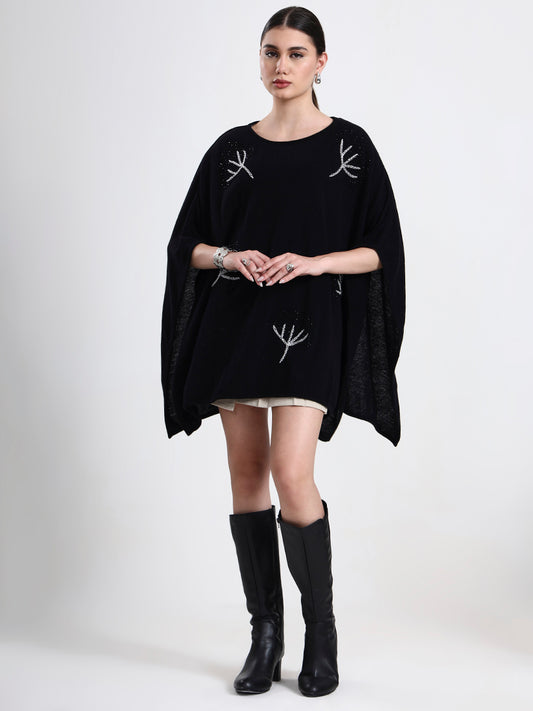 Midnight Grove Lambswool Poncho