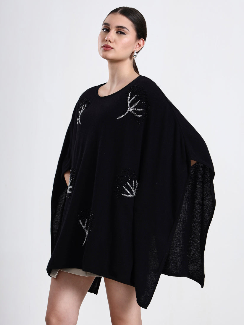 Midnight Grove Lambswool Poncho