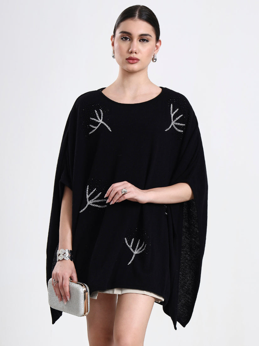 Midnight Grove Lambswool Poncho
