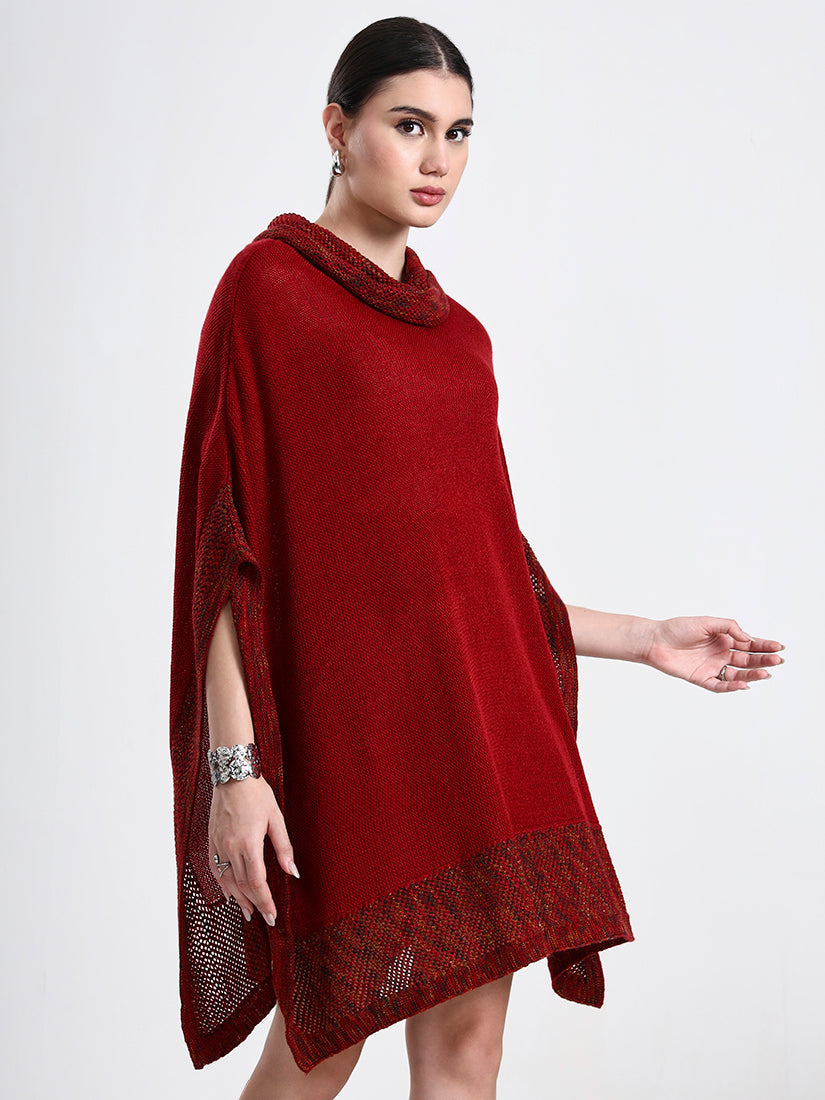 Burnished Garnet Poncho