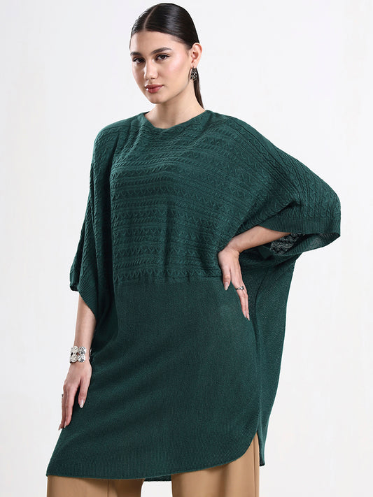 Loden Green Poncho
