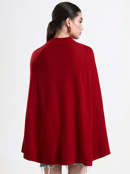 Crimson Atelier Embellished Cloak