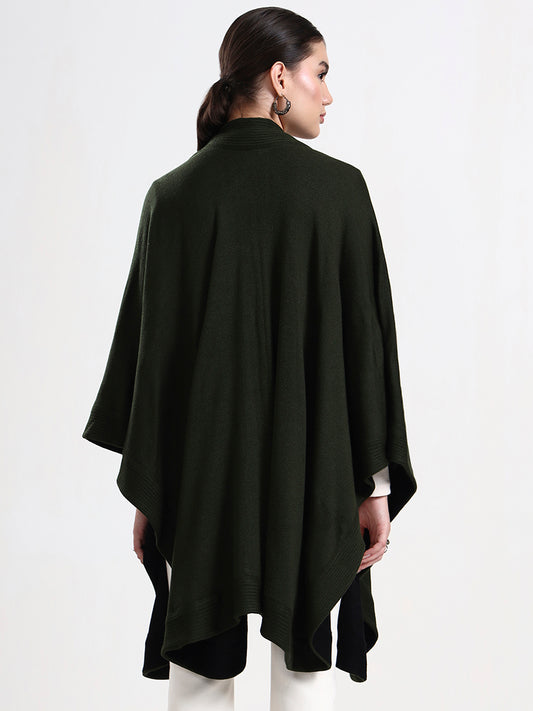 Forest Noir Reversible Cape
