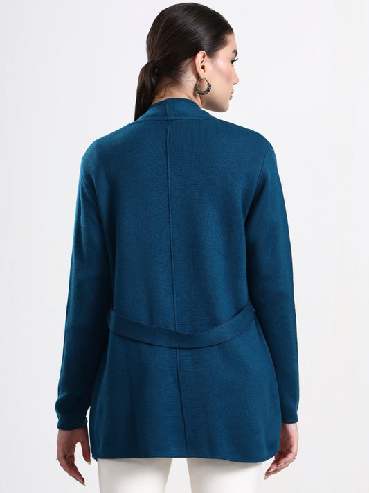 Midnight Blue Open-Front Shrug