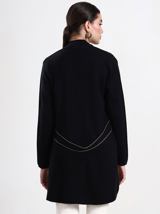 Onyx Open-Front Shrug