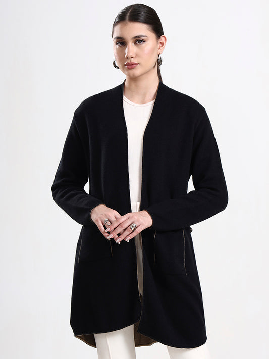Onyx Open-Front Shrug