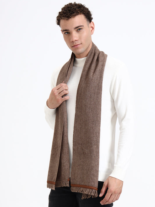 Harris Brown Fringe Scarf