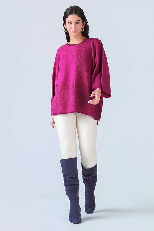 The Magenta Block Tunic