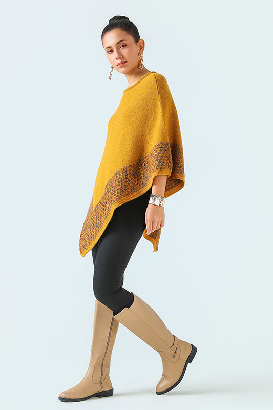 Saffron Brume Poncho