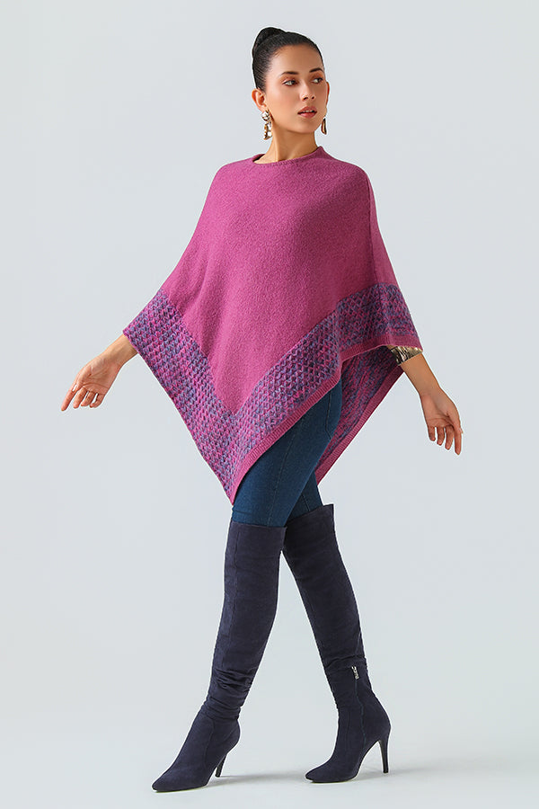 Rose de Brume Poncho