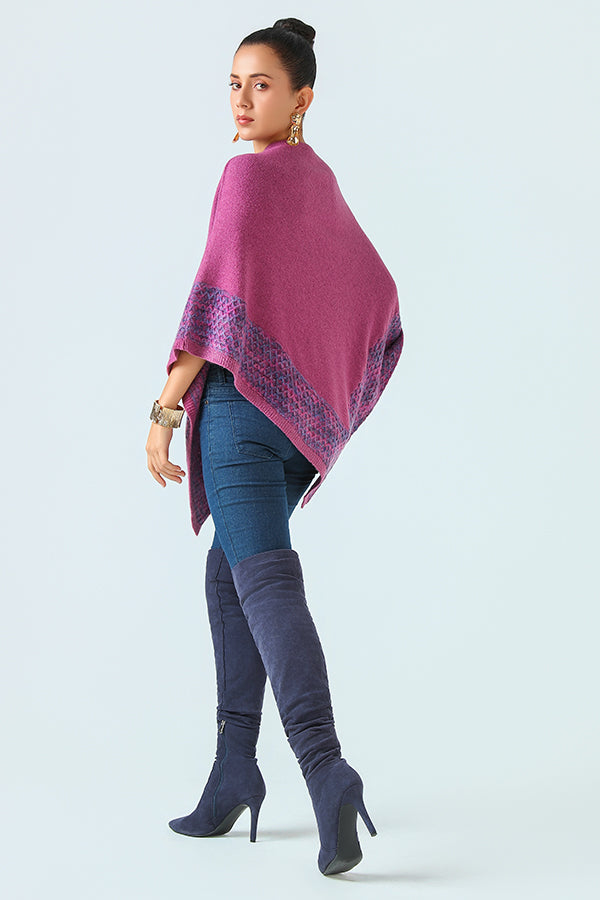 Rose de Brume Poncho
