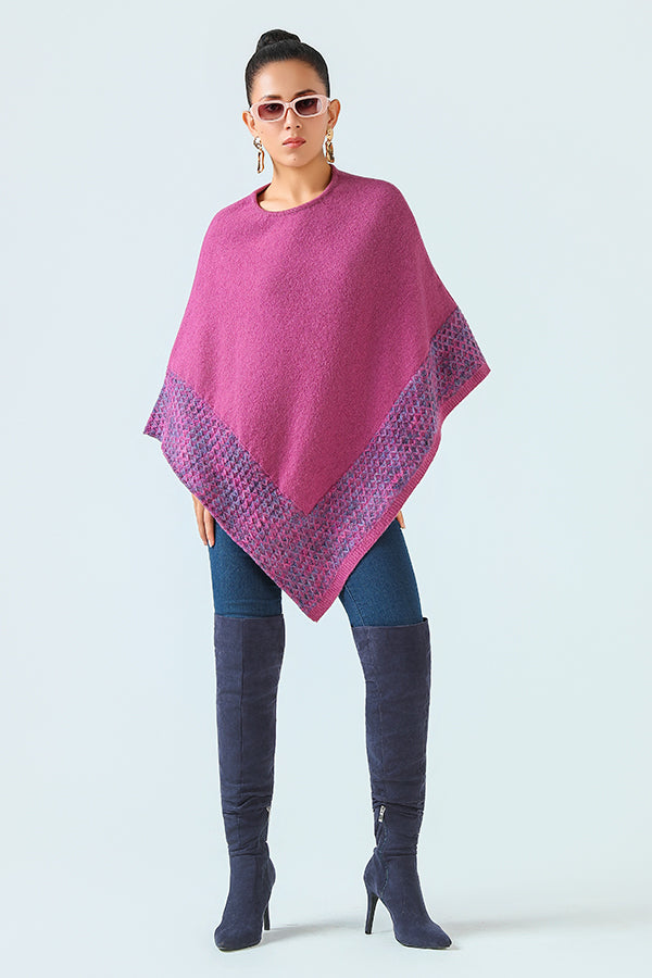 Rose de Brume Poncho