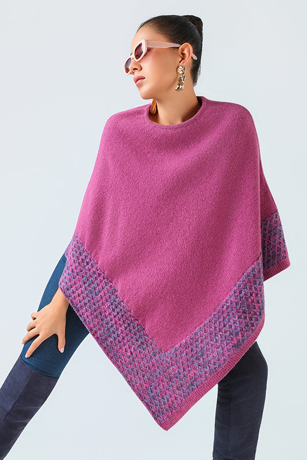 Rose de Brume Poncho