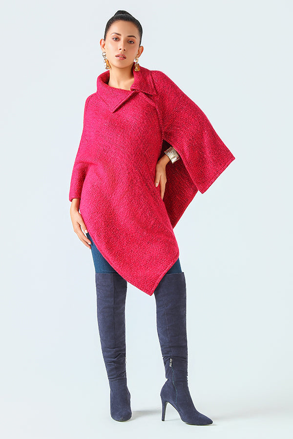 Rose Cendré Poncho