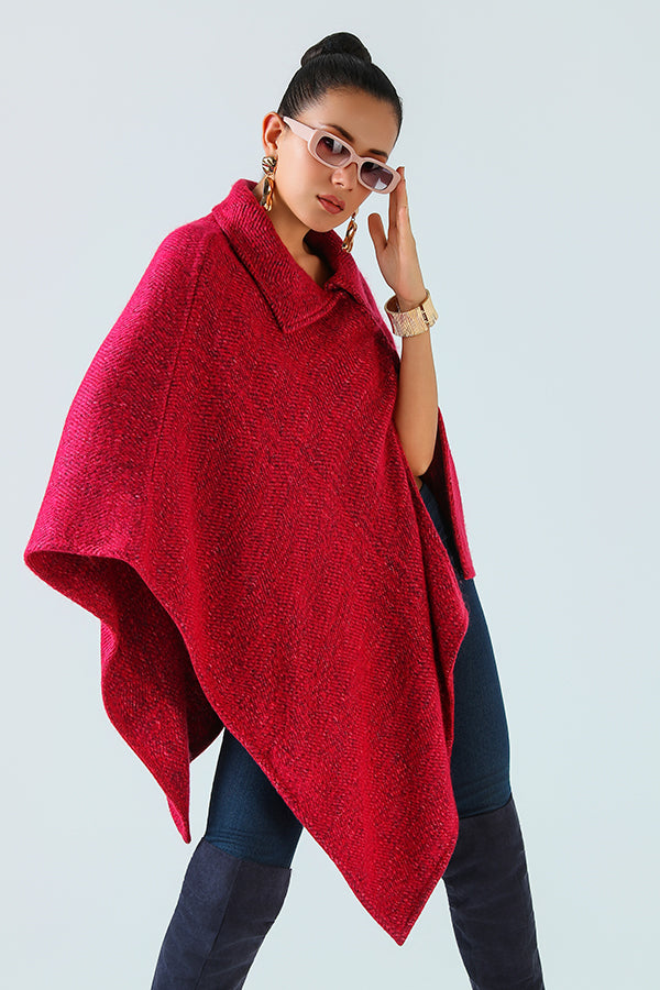 Rose Cendré Poncho