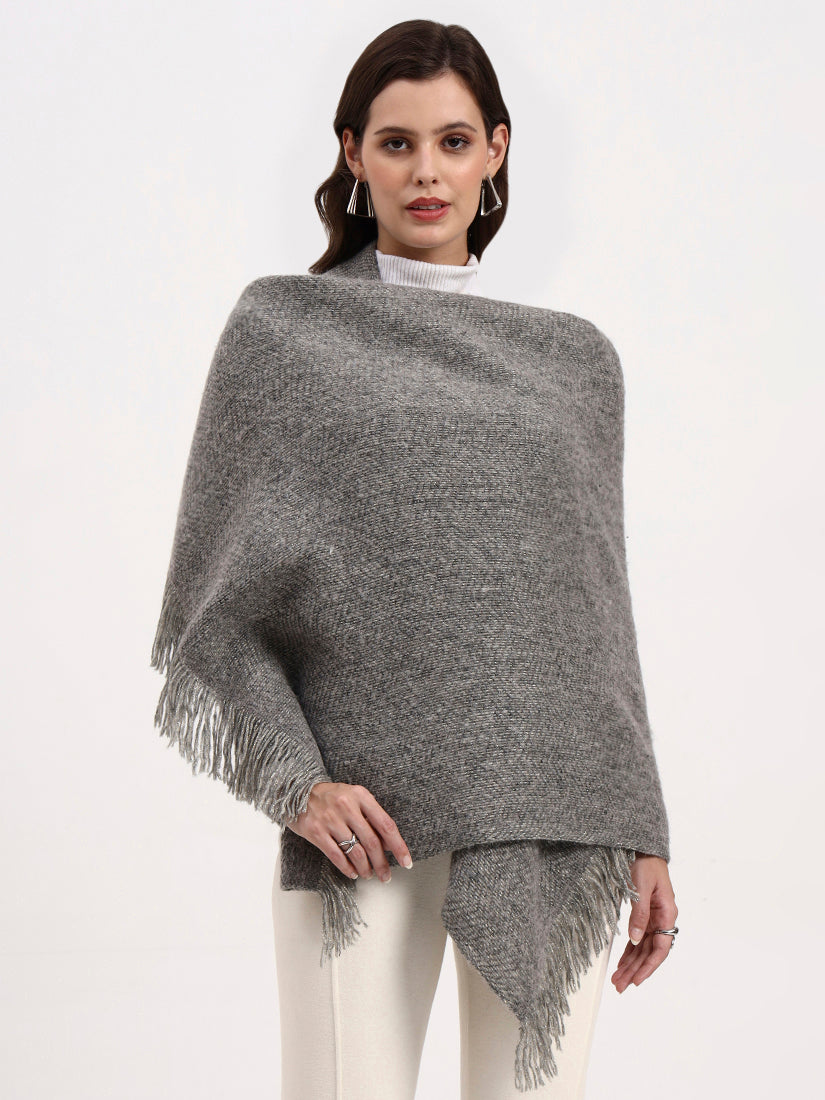 Slate Herringbone Wrap