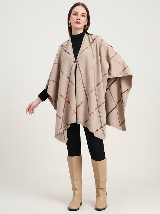 Fawn Grid Cape