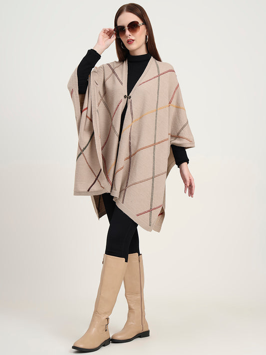 Fawn Grid Cape