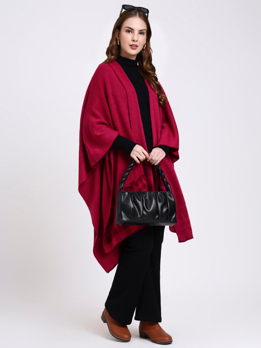 Rosewood Plaid Cape