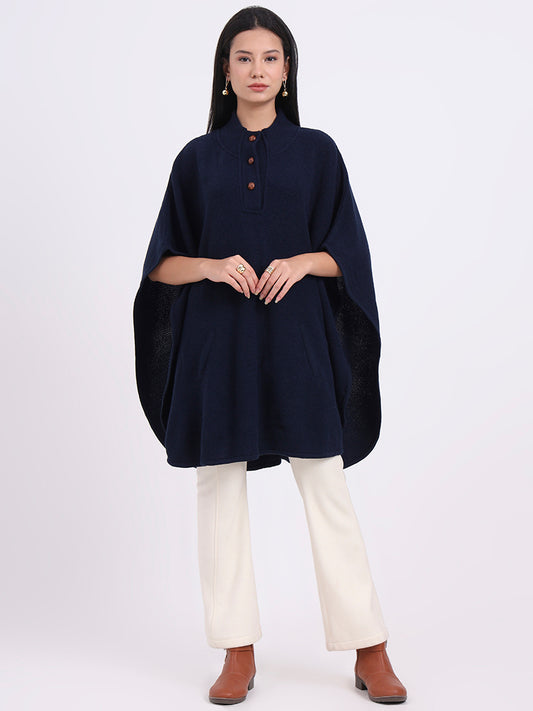 Bluehaven Buttoned Poncho