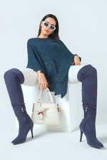 Midnight Navy Poncho