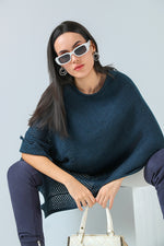 Midnight Navy Poncho
