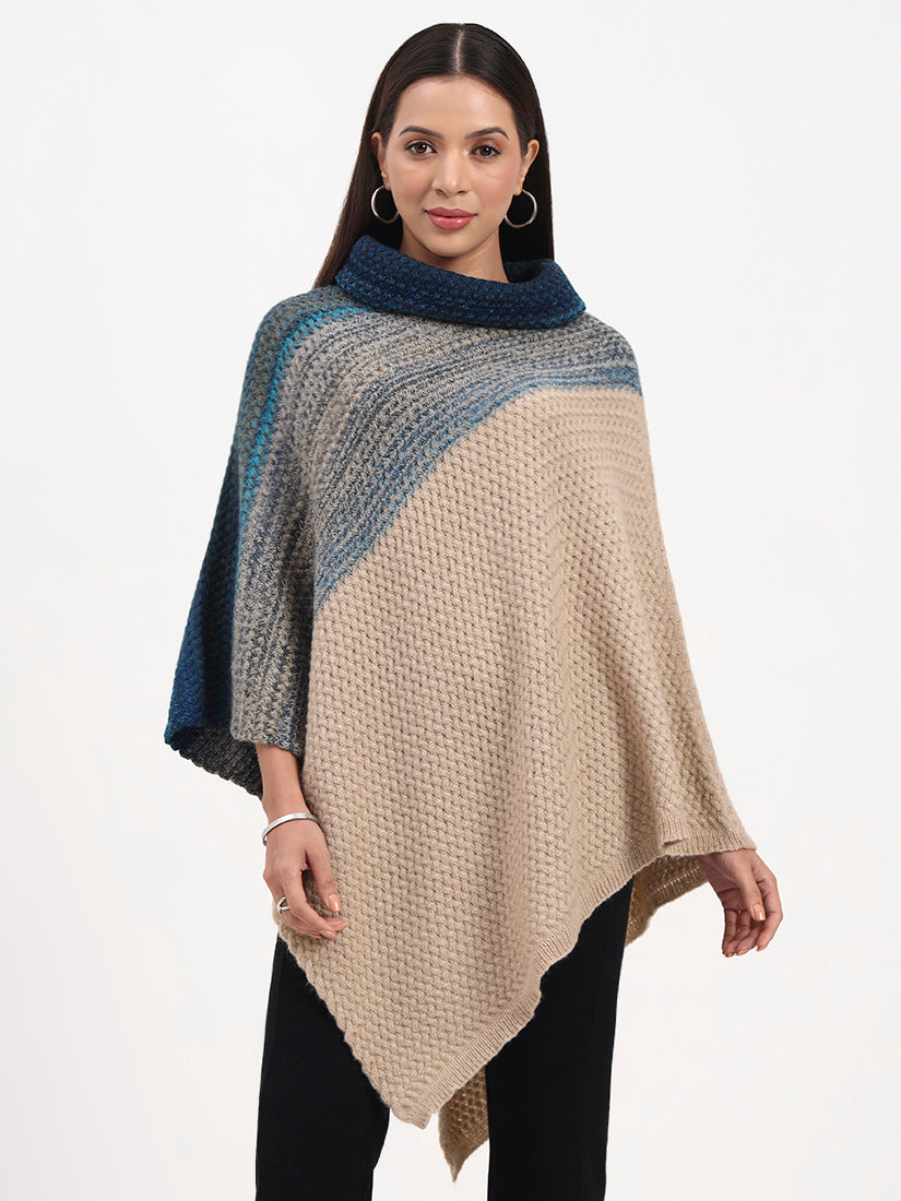 Ocean Tide Ombre Poncho