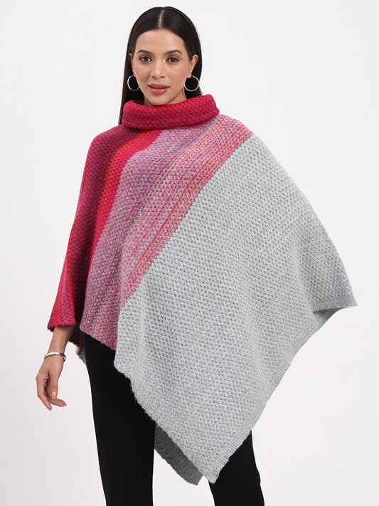Rosette Frost Ombre Poncho